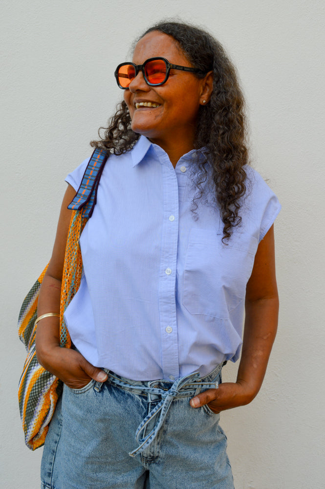 Esmé Studios Nunu Kentucky Blue Shirt