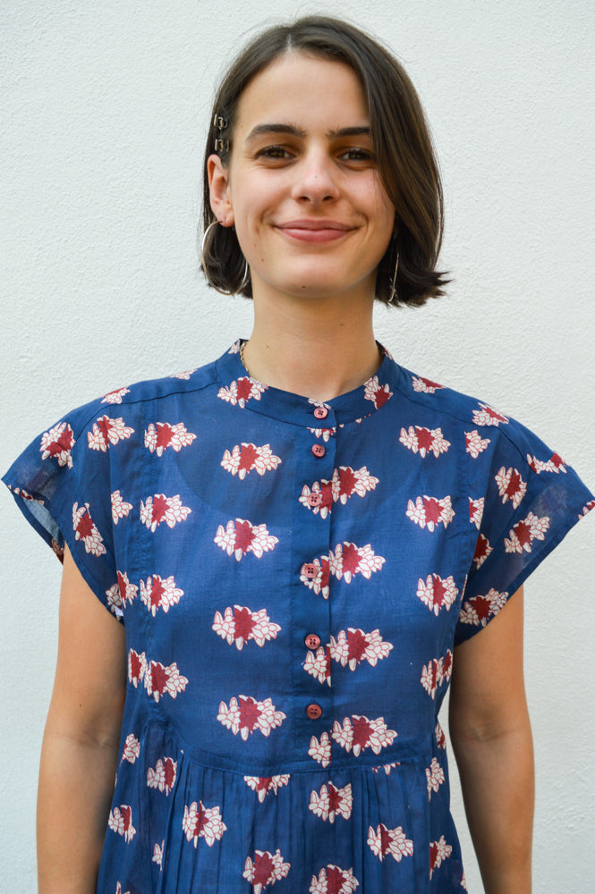Lolly's Laundry Molly Blue Floral Blouse