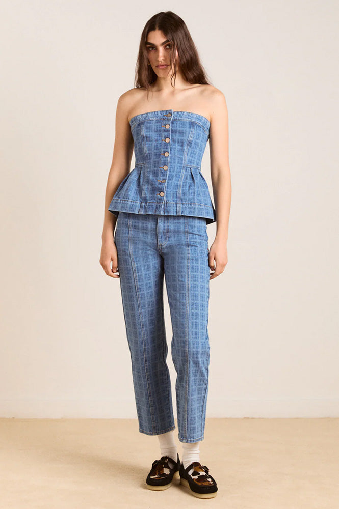 Damson Madder Eloise Laser Stripe Top
