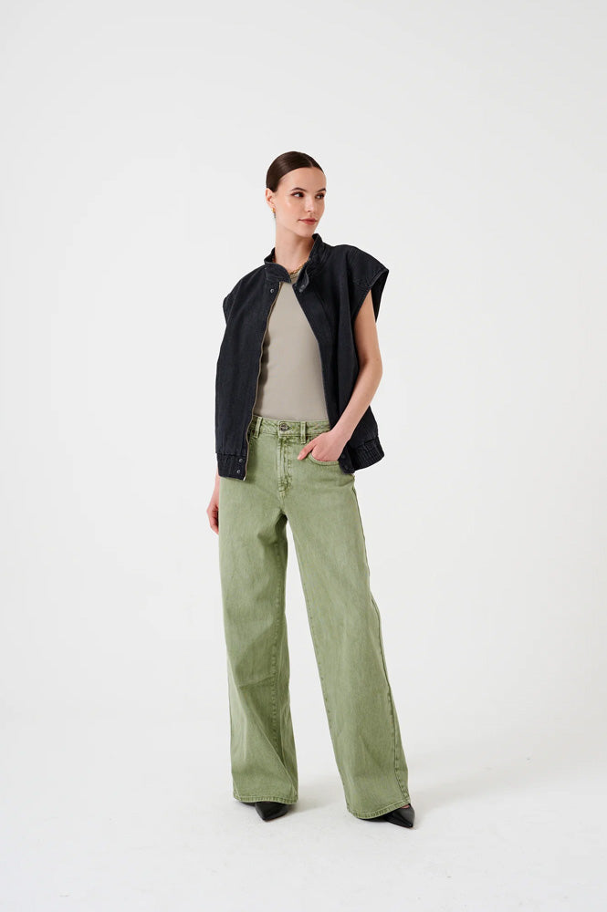Seventy + Mochi Gracie Vintage Moss Jeans