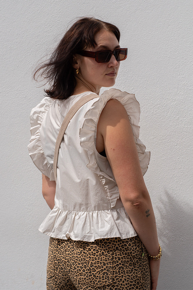 Object Hope Cilie White Sand Top
