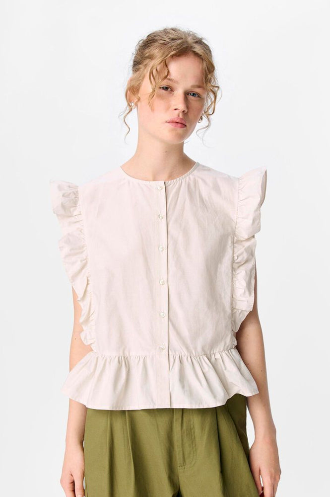 Object Hope Cilie White Sand Top