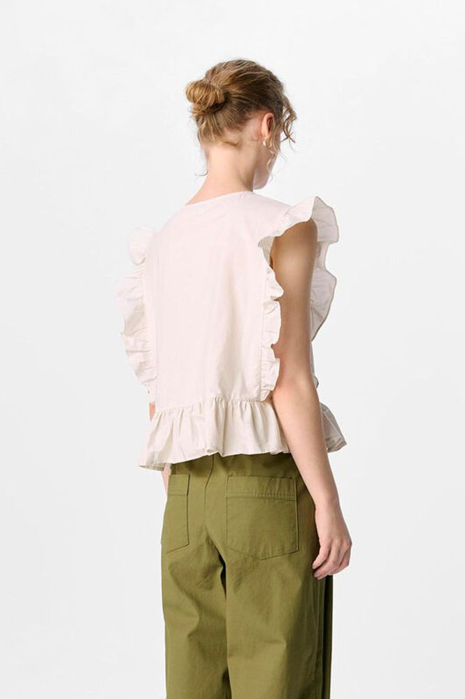 Object Hope Cilie White Sand Top