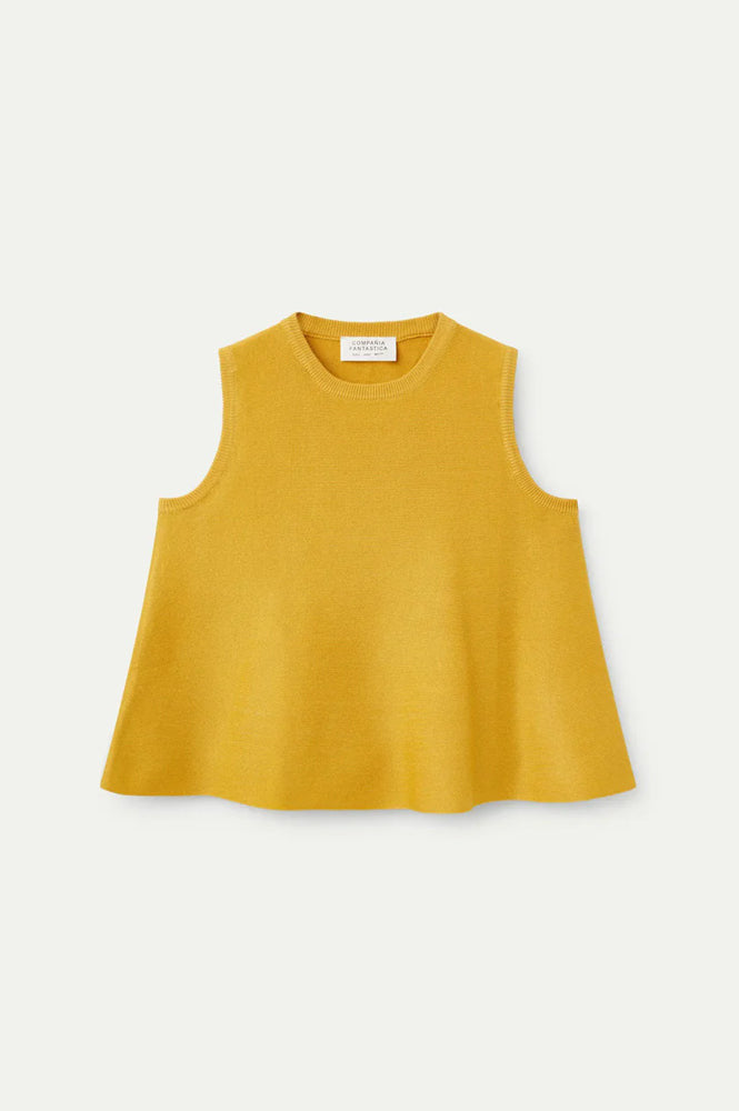 Compania Fantastica Yellow Knit Top