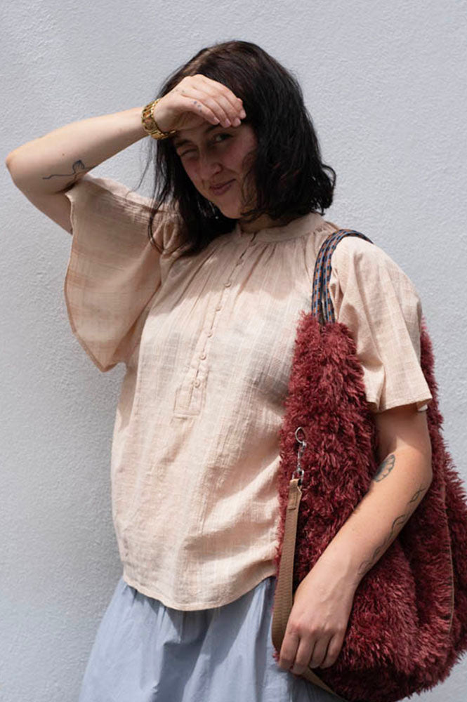 Project AJ117 Sandie Sand Blouse