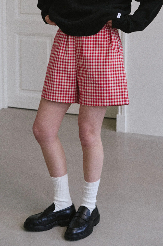 Le Bon Shoppe City Red Gingham Shorts