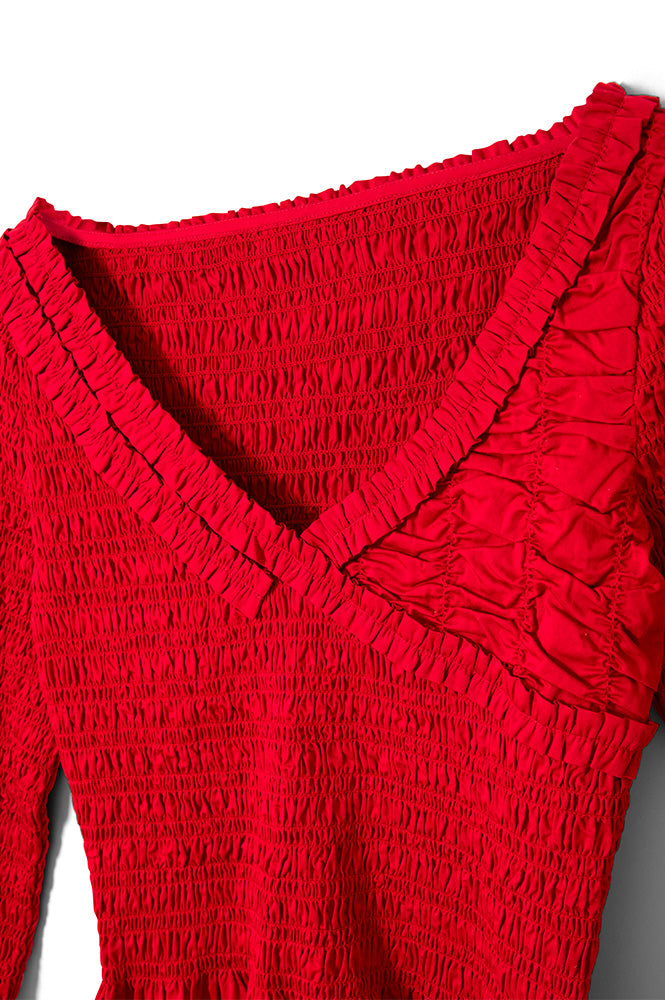 Damson Madder Suri Red Satin Blouse