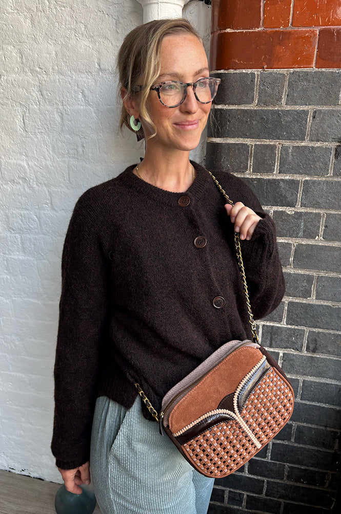 Maison Anje Bestana Brown Cardigan