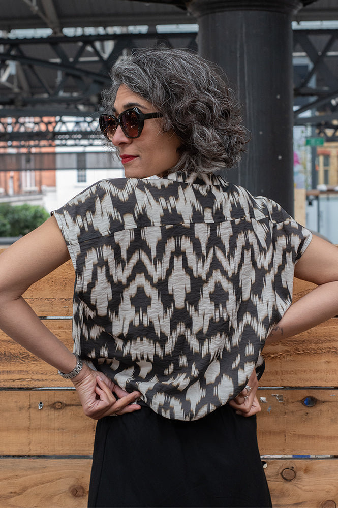 By-Bar Lode Brown Batik Blouse