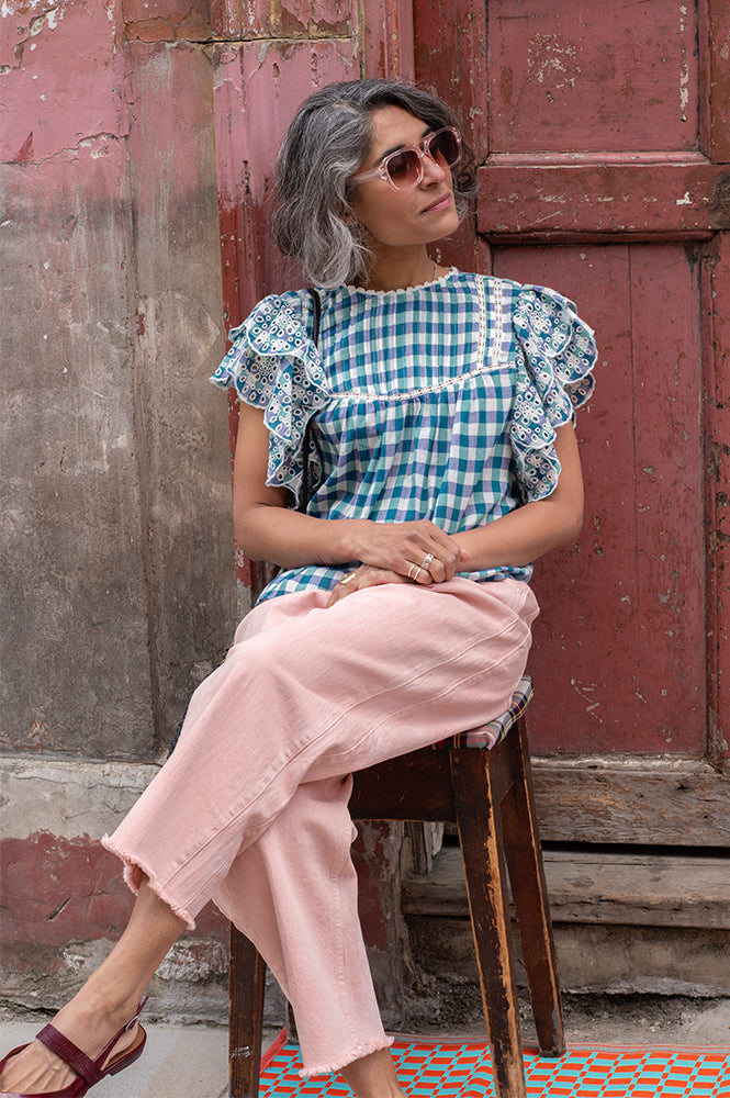 Bellerose Hudalla Check A Gingham Blouse
