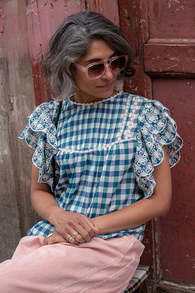 Bellerose Hudalla Check A Gingham Blouse