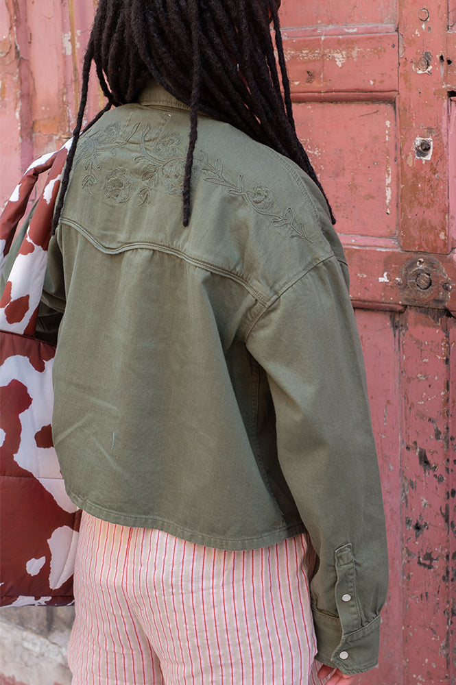 Bellerose Polaris Dusty Olive Denim Shirt
