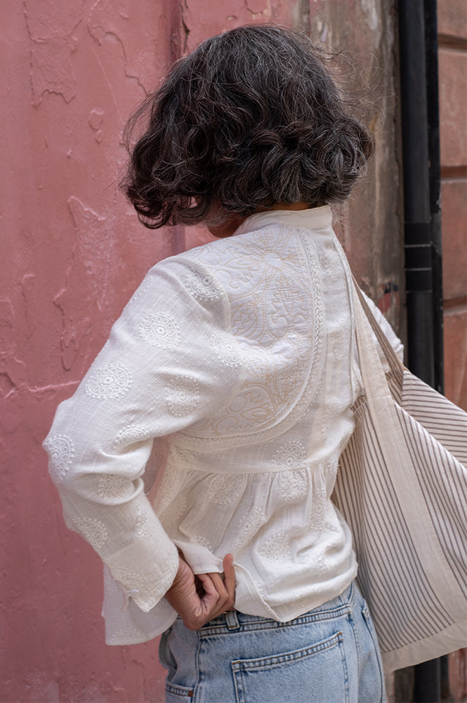 Maison Hotel Ariana Mosaique Ivory Blouse