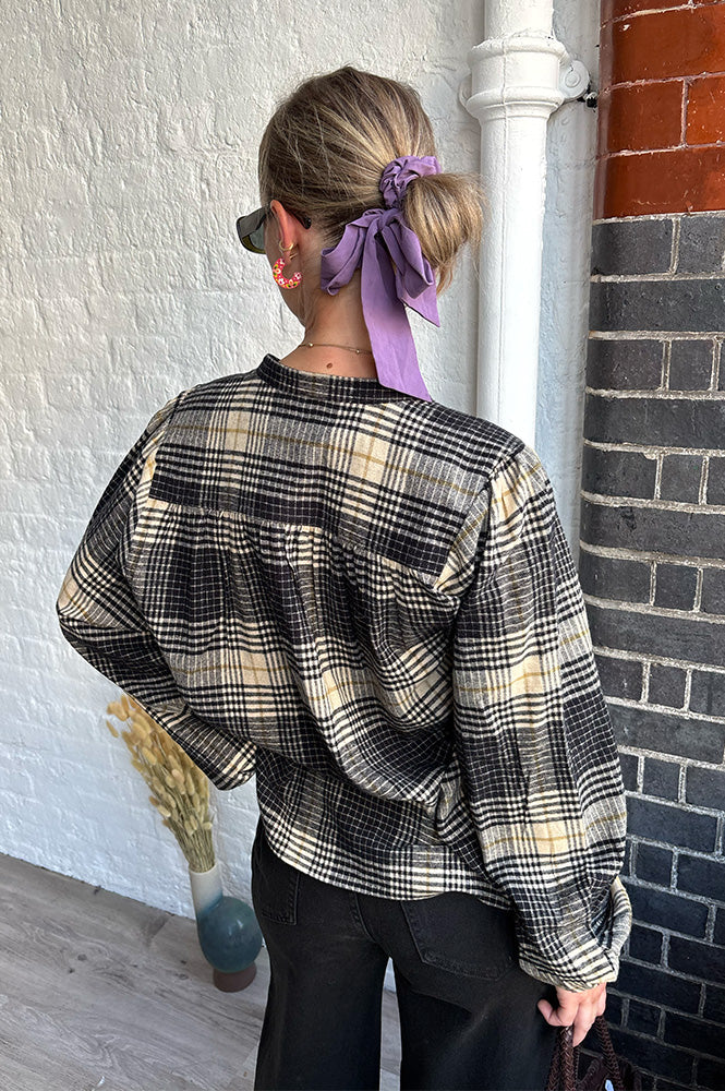ICHI Esiva Checked Blouse