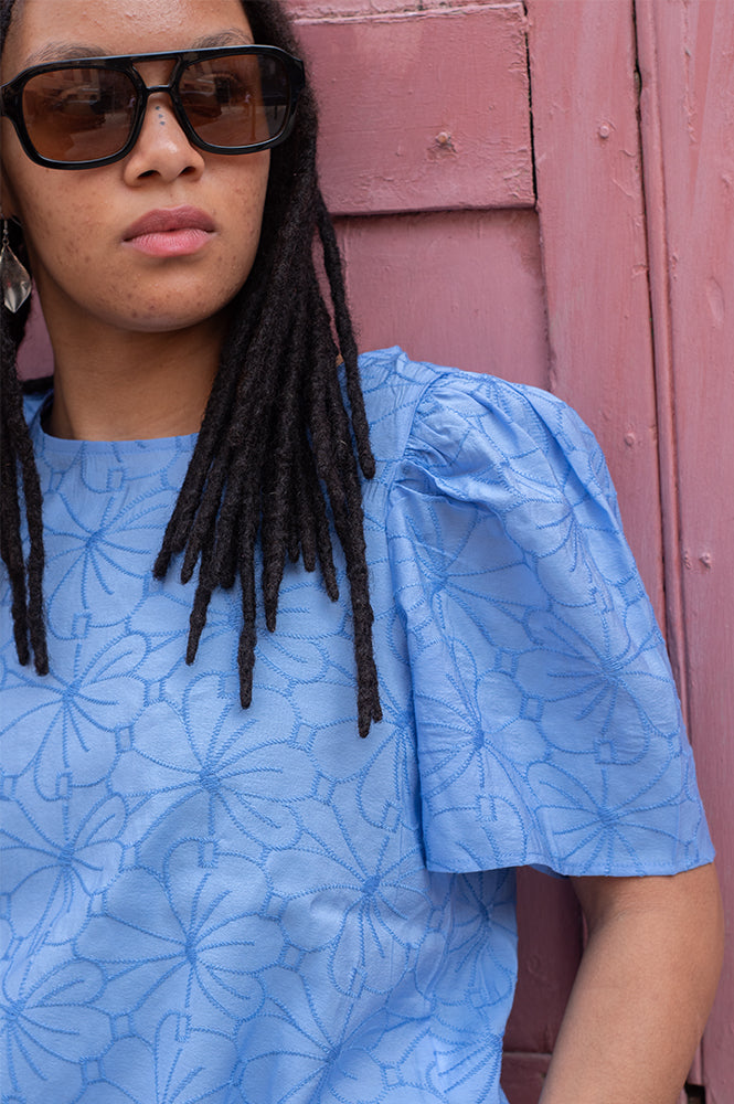Object Jilly Cornflower Blue Top