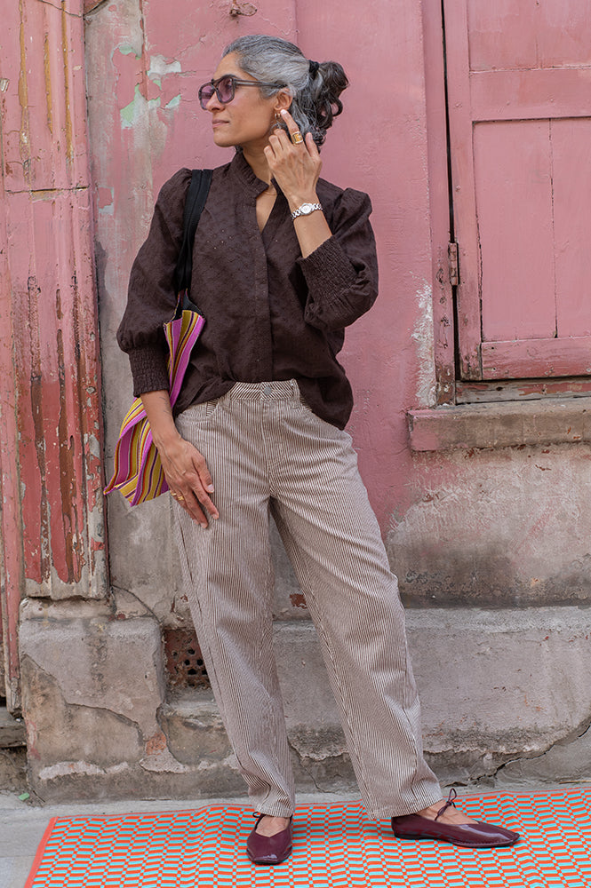 Numph Salvie Black Coffee Shirt