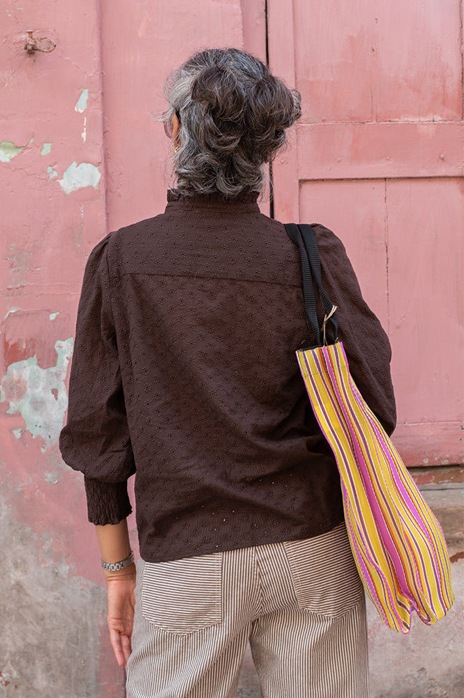 Numph Salvie Black Coffee Shirt