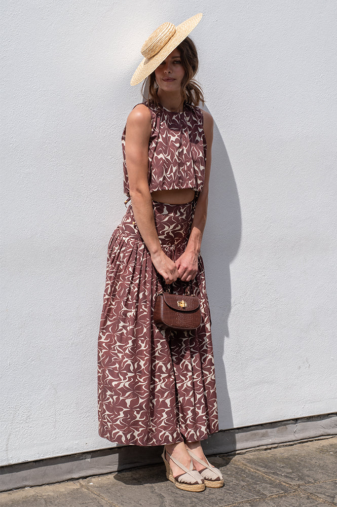 Vanessa Bruno Elysee Brown Skirt