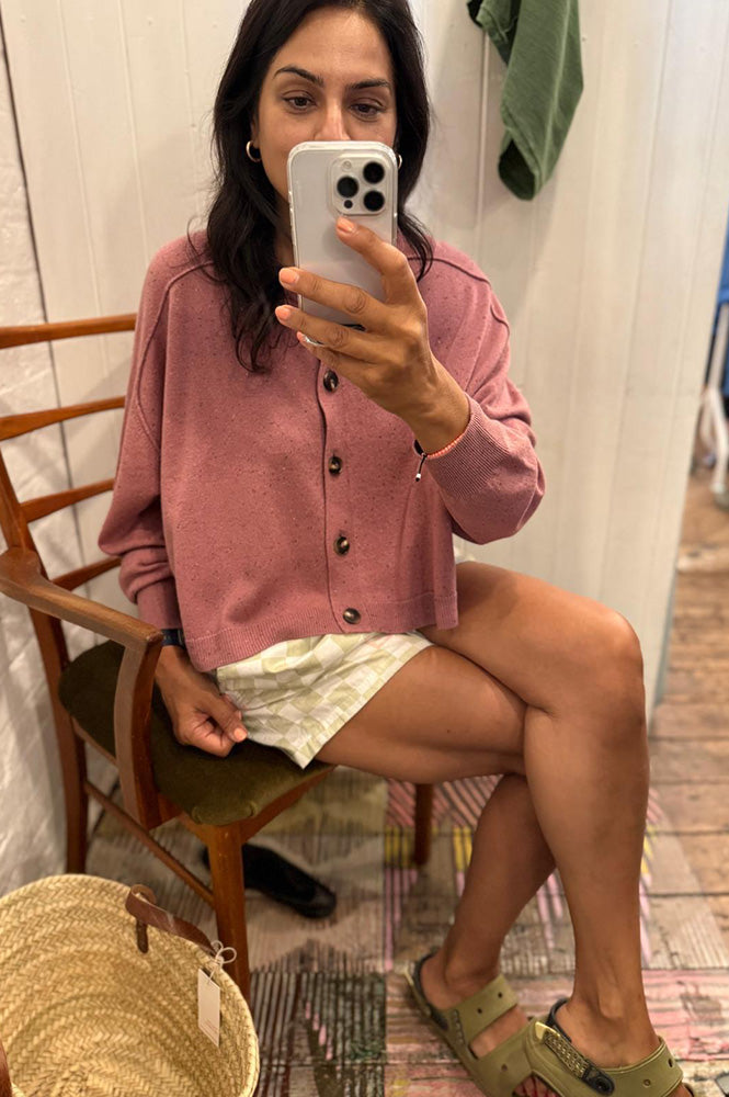 Vanessa Bruno Douve Old Pink Cardigan