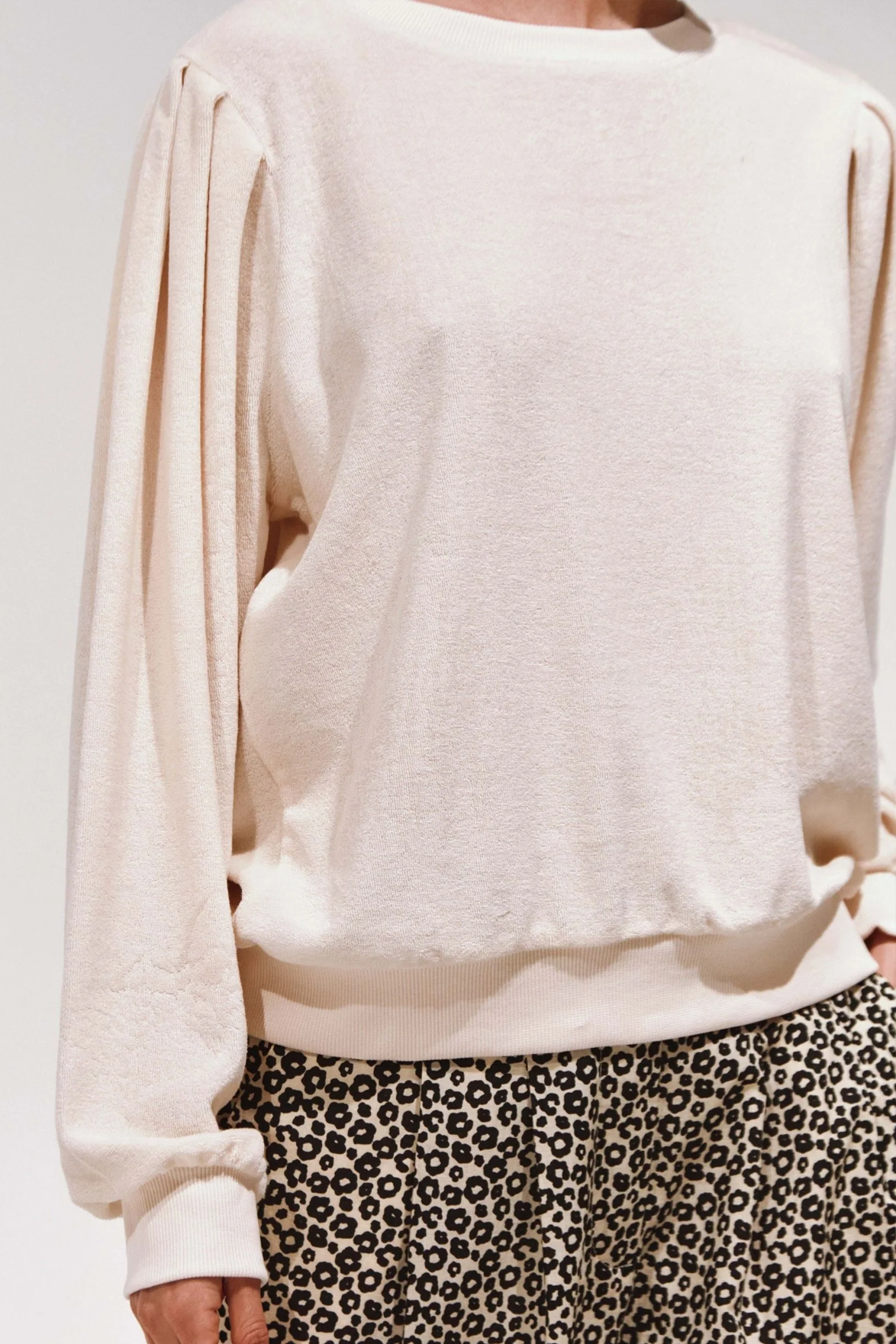 Emile et Ida Bijou Creme Sweatshirt