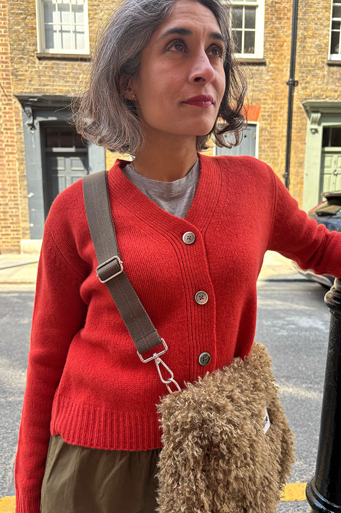Cash CA Firebrick V-Neck Cardigan