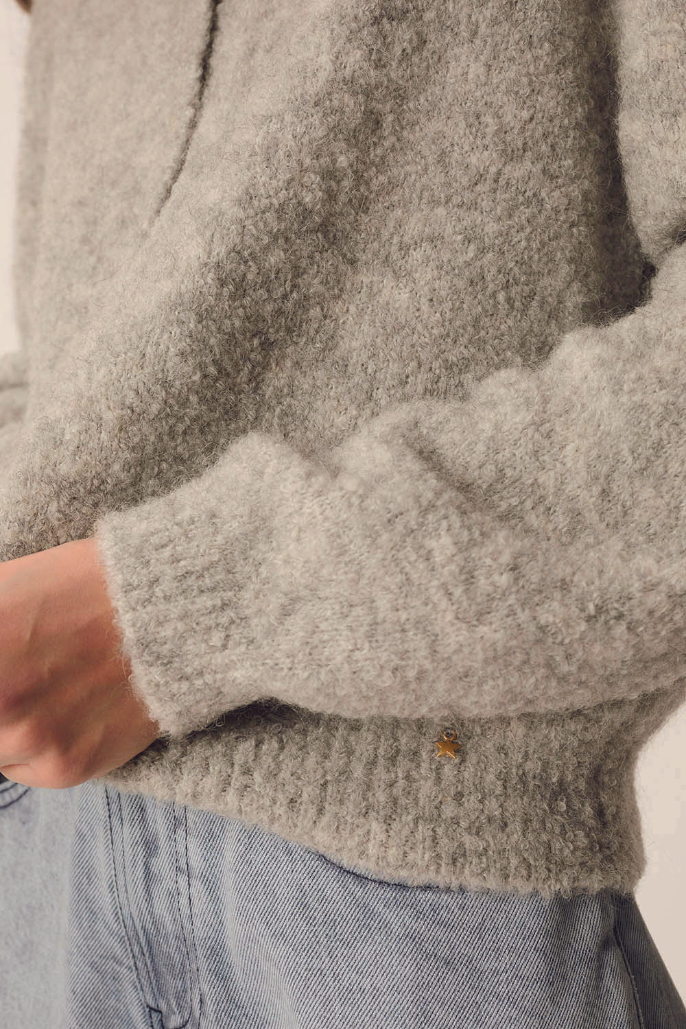 Des Petits Hauts Cristie Grey Cardigan