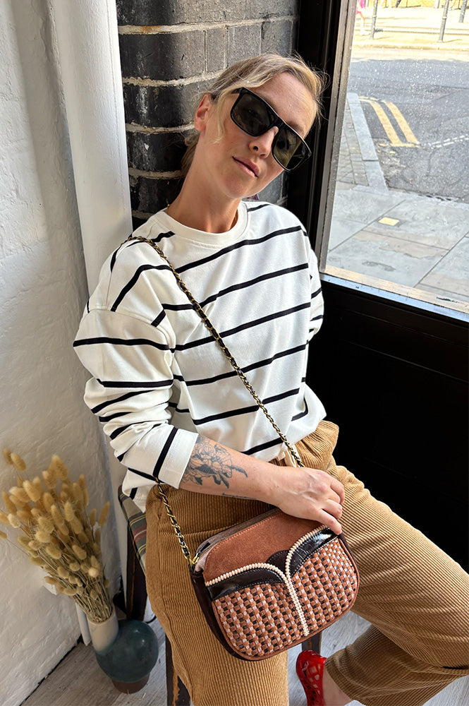 Des Petit Hauts Felizou Striped Sailor Top