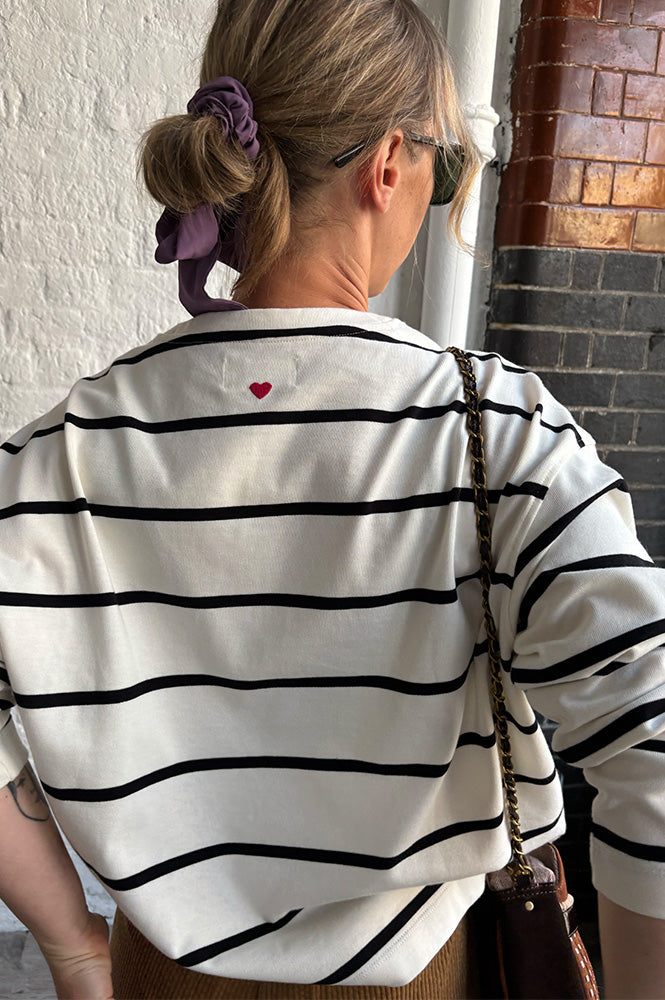 Des Petit Hauts Felizou Striped Sailor Top