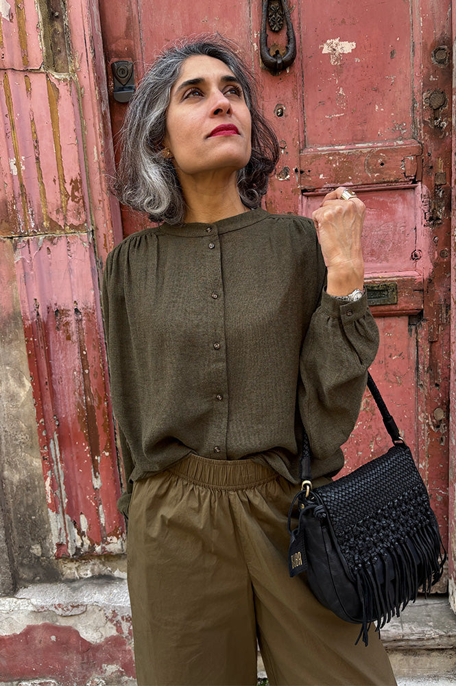 Sacrecoeur Gladis Khaki Blouse