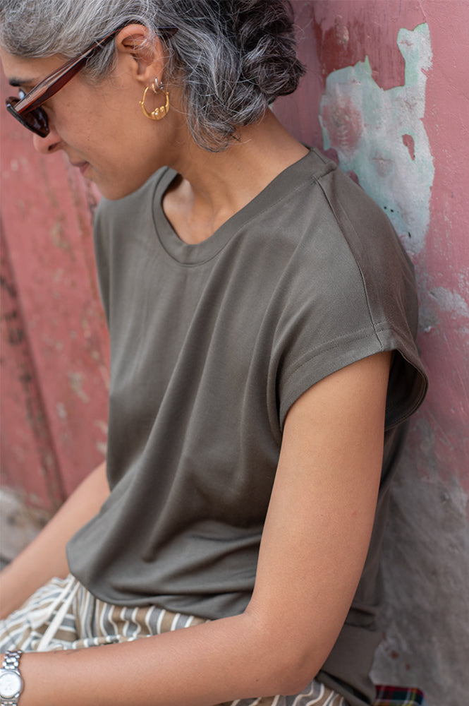 Numph Lizy Grape Leaf T-Shirt