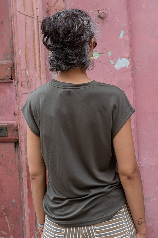 Numph Lizy Grape Leaf T-Shirt