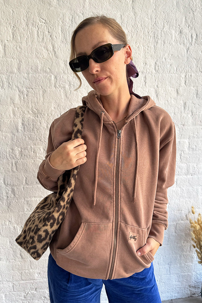 Stan Ray Washed Acorn Zip-Up Hoodie