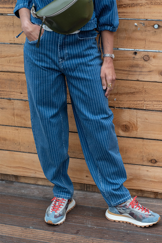 ICHI Cilk Pinstripe Denim Jeans