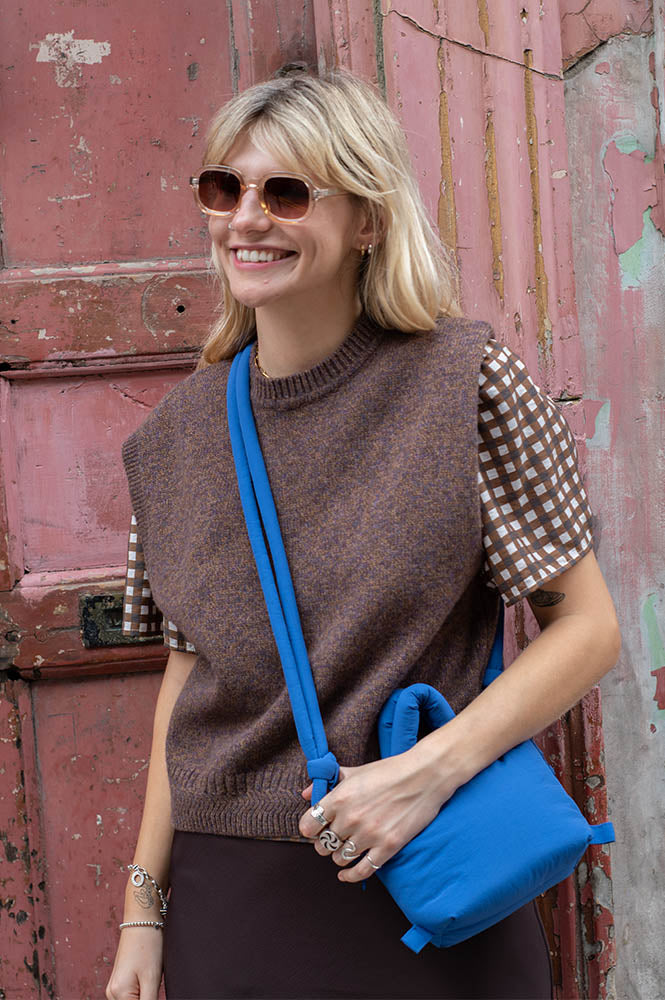 Sessùn Fabinino Agate Brown Sleeveless Jumper