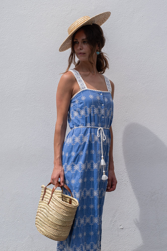 Louise Misha Guanareva Stone Blue Dress