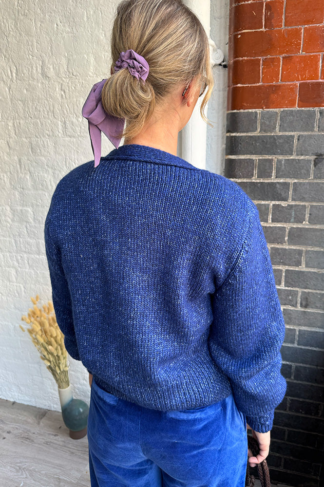 Emile Et Ida Cora Royal Blue Cardigan