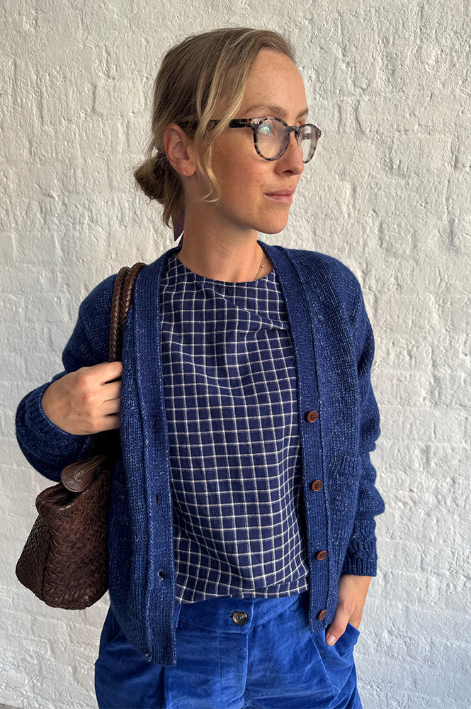 Emile Et Ida Cora Royal Blue Cardigan
