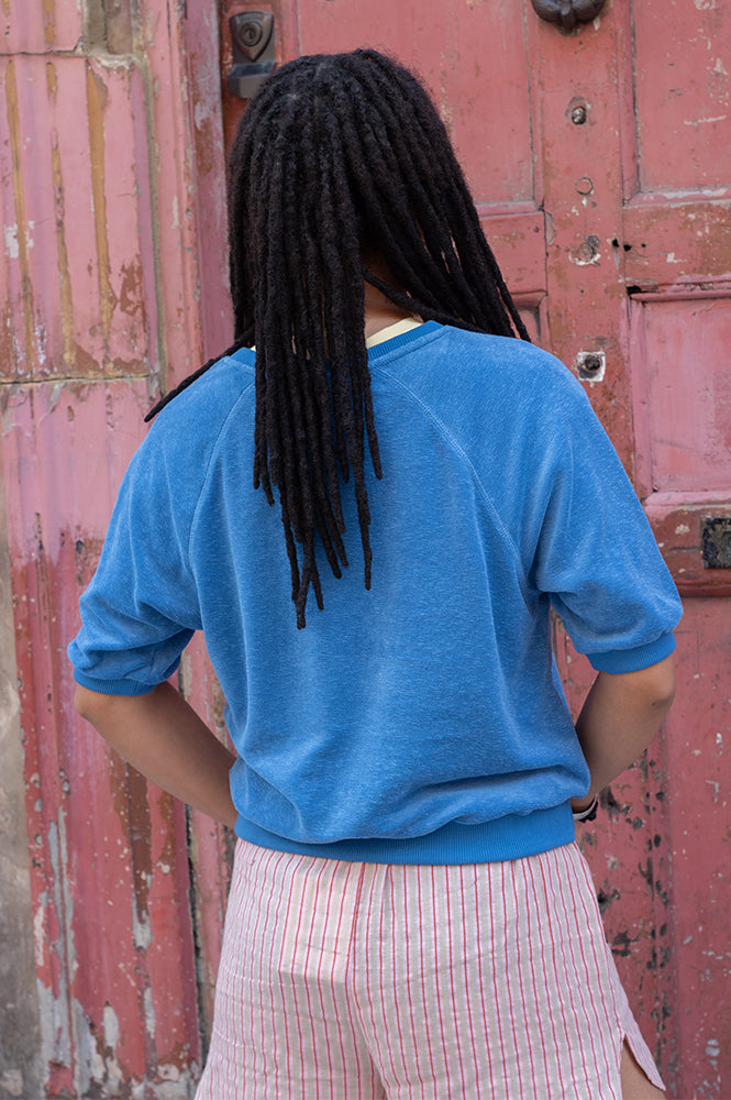 By-Bar Neva Queens Blue Slub Top
