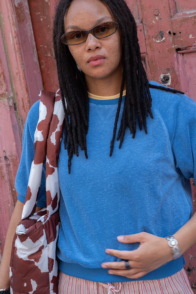 By-Bar Neva Queens Blue Slub Top