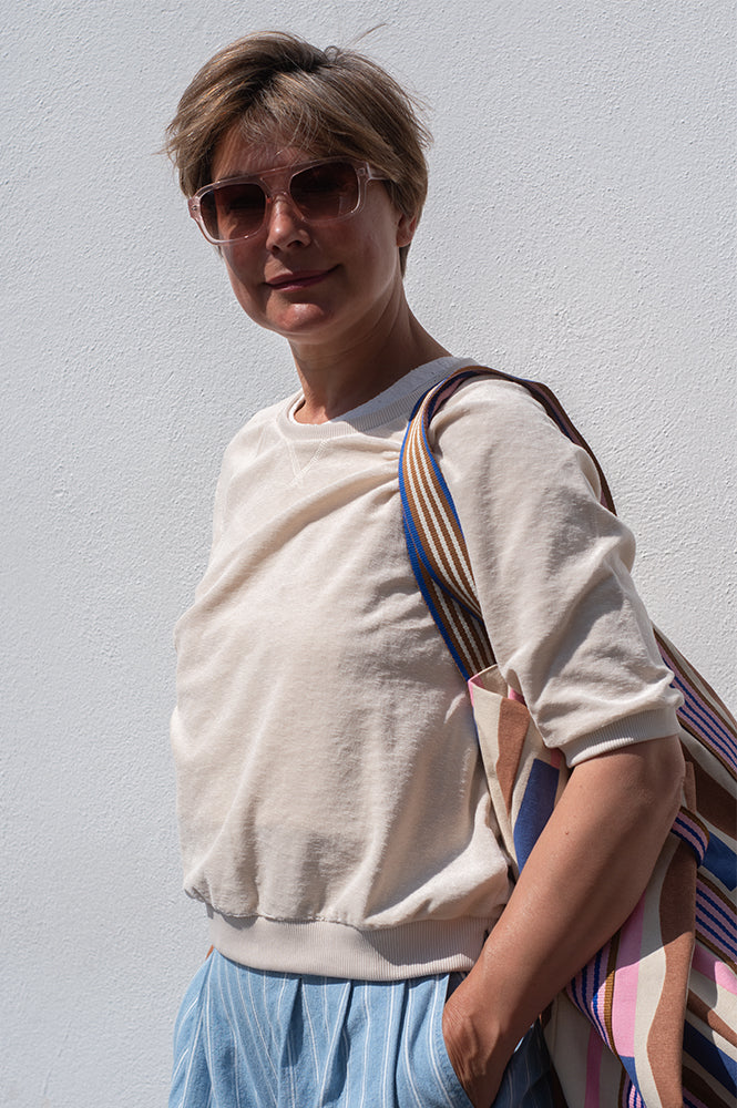 By-Bar Neva Almond Slub Top