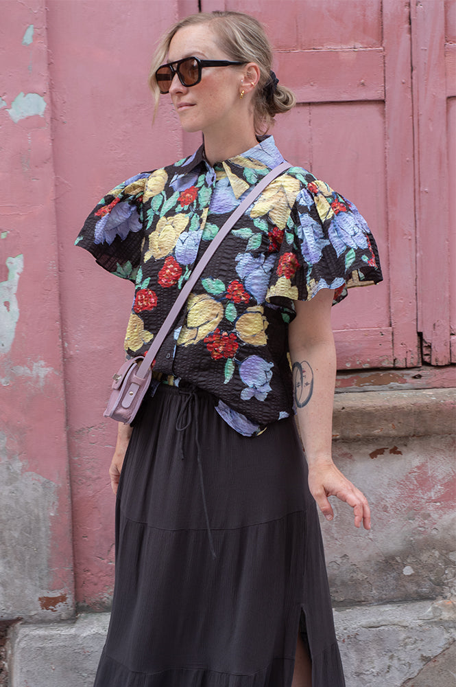 Stella Nova Dark Flower Shirt