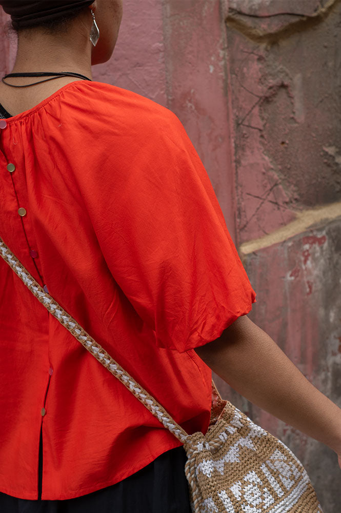 Numph Trine Cherry Tomato Blouse