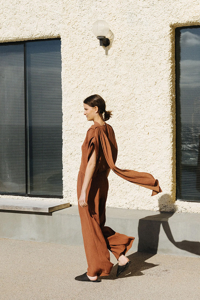 Indi & Cold Canela Asymmetric Blouse