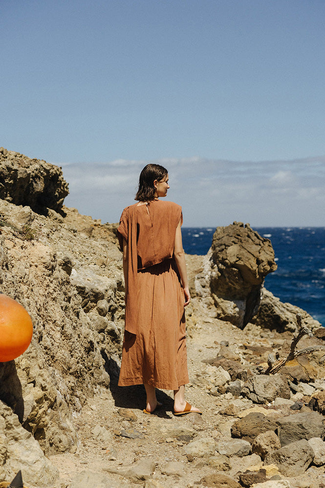 Indi & Cold Canela Asymmetric Blouse
