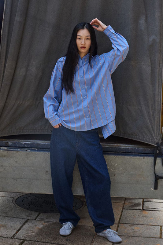 ICHI Berisel Barrel Leg Jeans