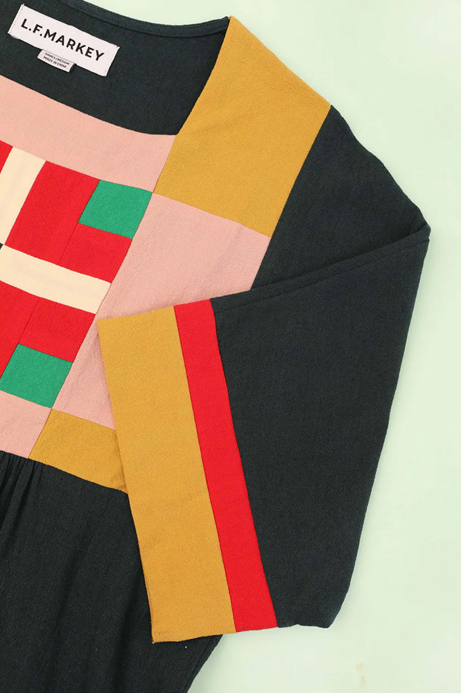 L.F Markey Rafe Forest Patchwork Dress