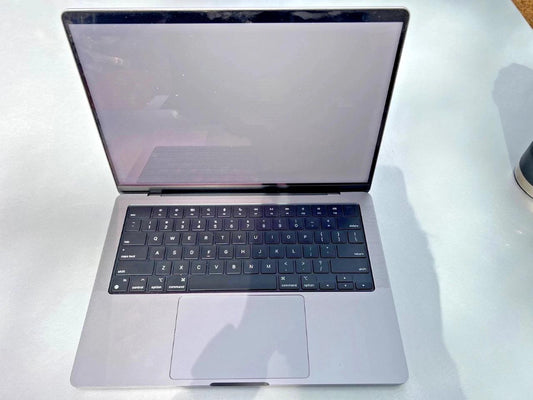 Apple MacBook Pro 14" (512GB SSD, M1 Pro, 16GB) Laptop - Silver - MKGR3LL/A...