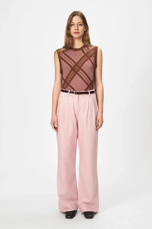 Nué Notes Russell Blush Melange Trousers