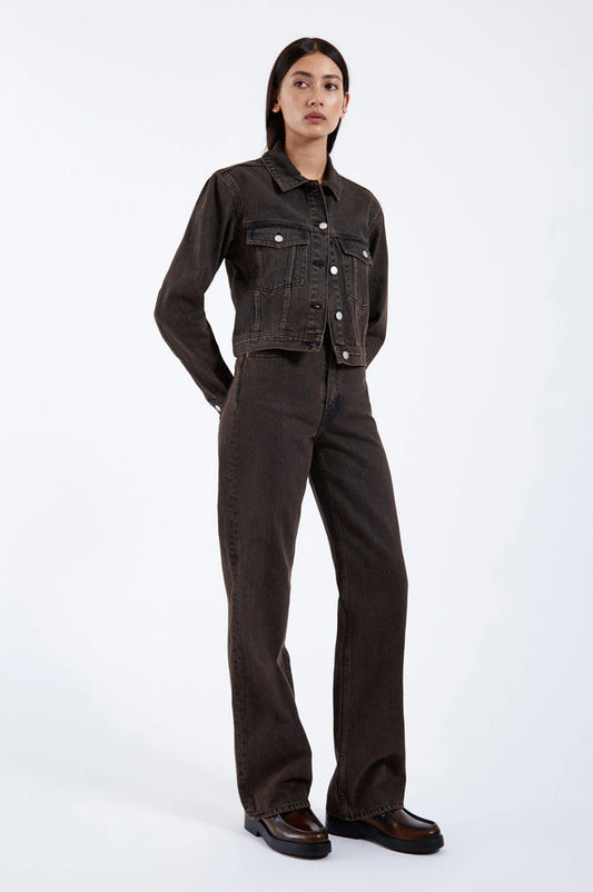 Dr Denim Echo Tar Jet Brown Jeans