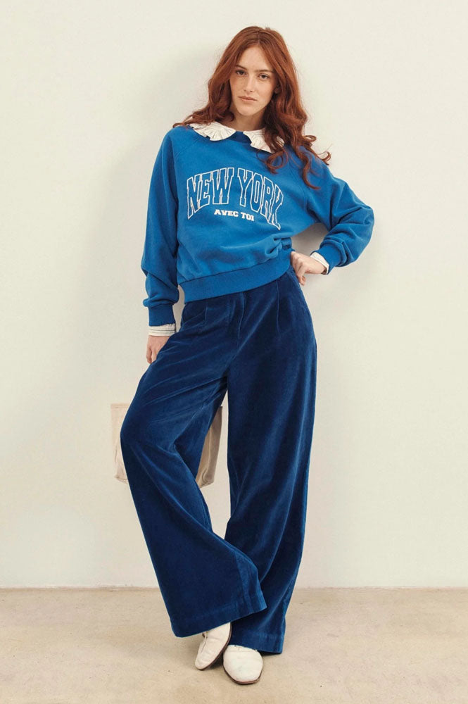 Emile et Ida Caroub Royal Blue Trousers